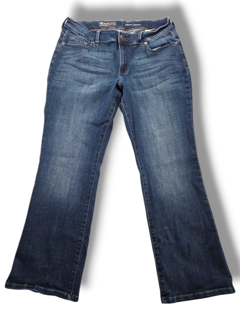 Lee Modern Series Curvy Fit Bootcut Jeans Dark Wash Size 12 Short